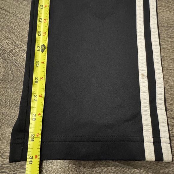 Vintage Adidas Track Pants Mens Large Black Snap Button Tearaway 3-Stripes Y2K - Picture 8 of 10